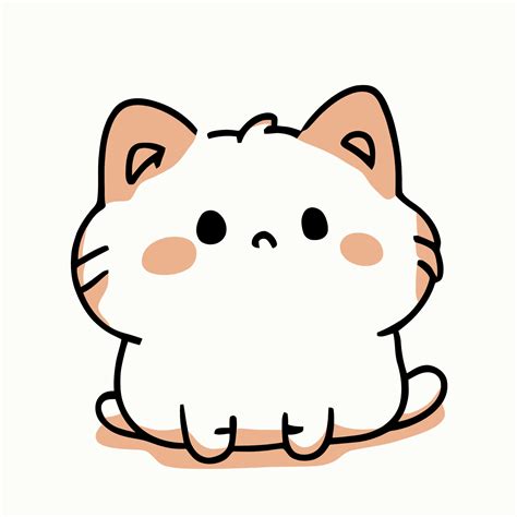 kawaii cat drawing